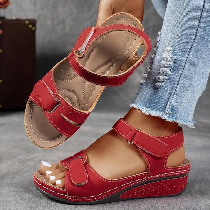 Elara | Wedge Sandals with Adjustable Strap