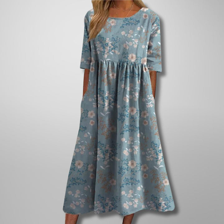 Gail | Relaxed Floral Midi Dress