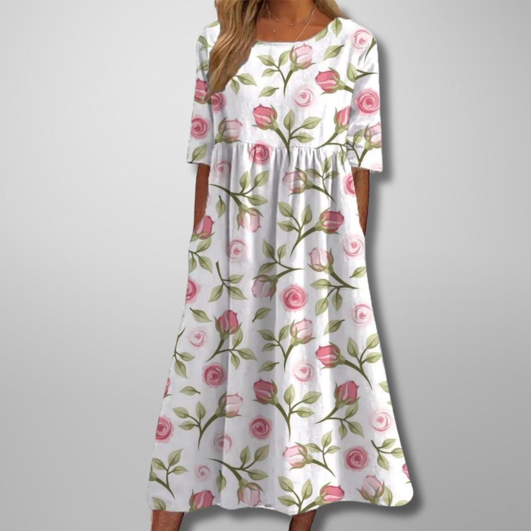Margaret | Short Sleeve Loose Fit Midi