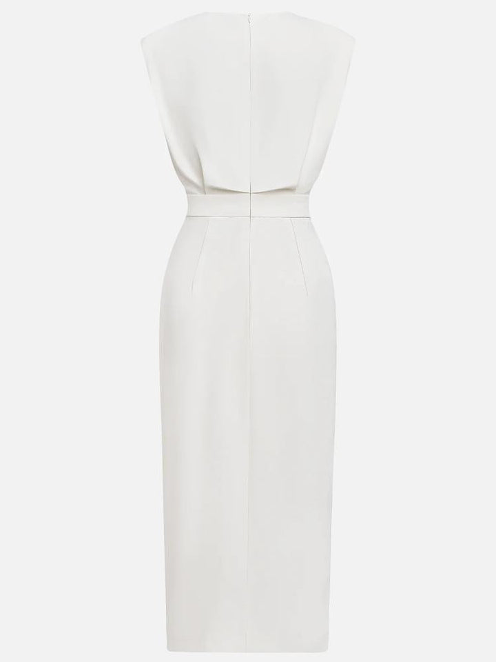 Nina | Sleeveless Side Button Midi