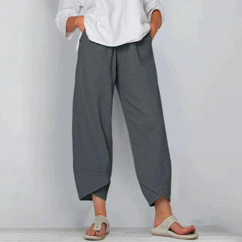 Phoebe| Wide Leg Cropped Pants