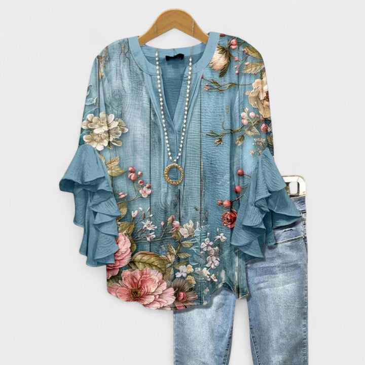 Destiny | V-Neck Ruffle Sleeve