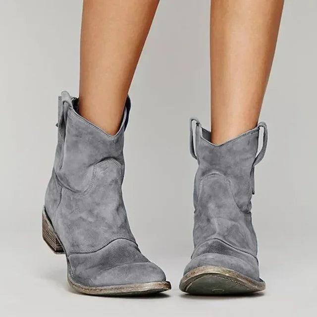 Zoe | Western Ankle Boots