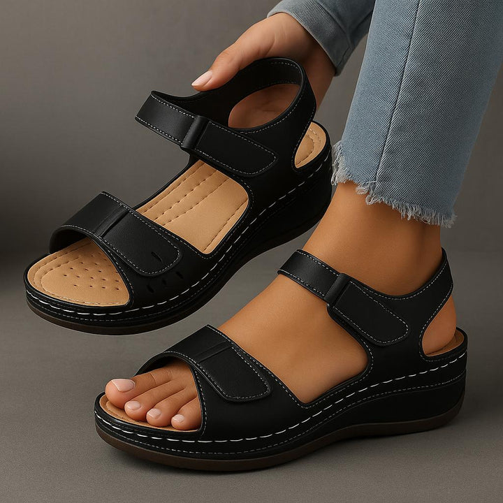 Elara | Wedge Sandals with Adjustable Strap